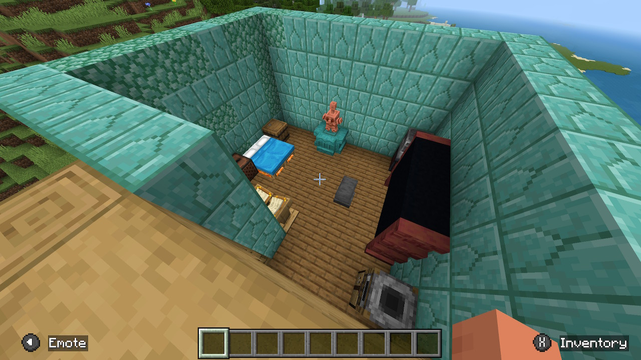 Minecraft house built in survival mode